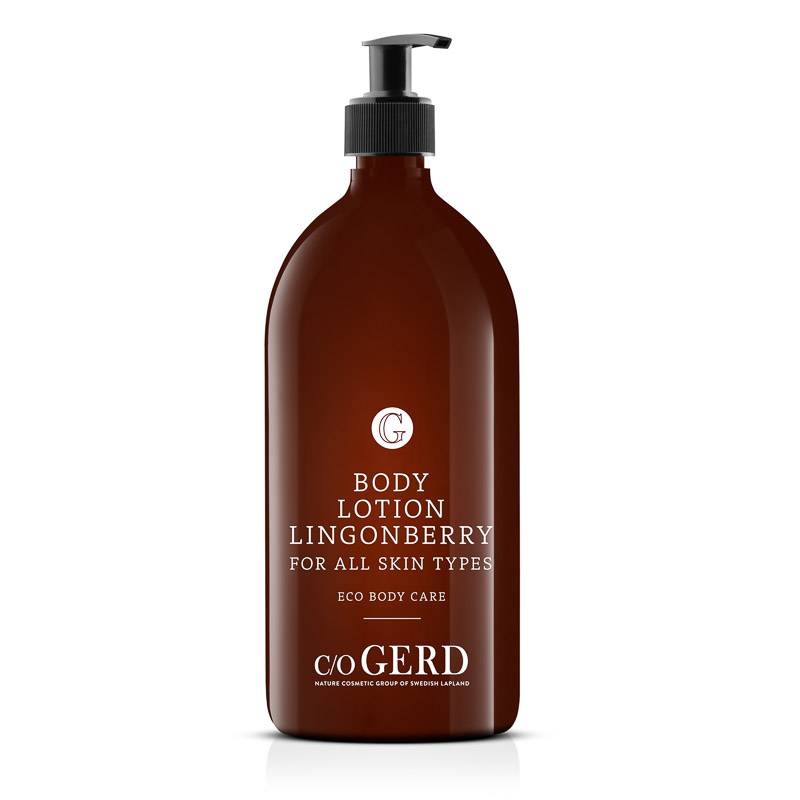 BODY LOTION LINGONBERRY 1000 ML in the group Body Care / Body Lotion & Body Oil at  Nature Cosmetic Group Of Swedish Lapland AB (302-1000)