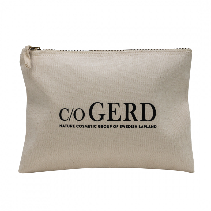 Toiletry bag with logo in the group Packages at Nature Cosmetic Group Of Swedish Lapland AB (NECESSAR-LOGGA)