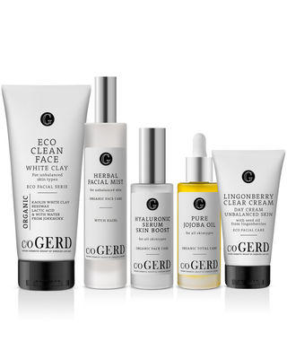 Hudvårdsrutin kombinerad